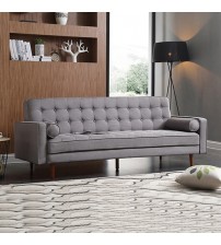 Marcella Multifunctional Standard Fabric 3 Seater Button Tufted Sofa Bed in Multiple colour